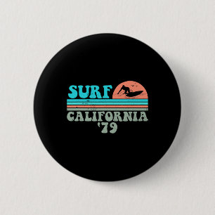 Surf Californië 79 Vintage Grunge Surfen  Ronde Button 5,7 Cm