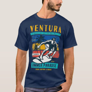 Surf Californië Ventura Beach 70s 80s Ventura T-shirt