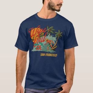 Surf Californische retro verwijderen T-shirt