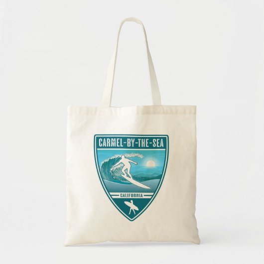 Surf Carmel-by-the-Zee Californië Tote Bag (Voorkant)
