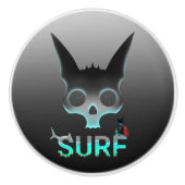 Surf Cat Keramische Knop (Voorkant)