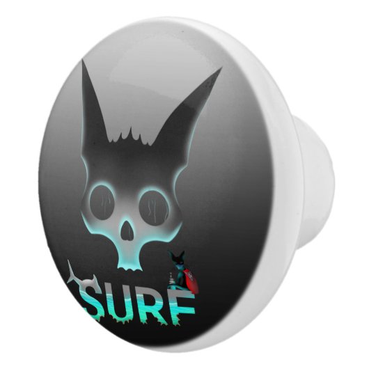 Surf Cat Keramische Knop (Rechts)