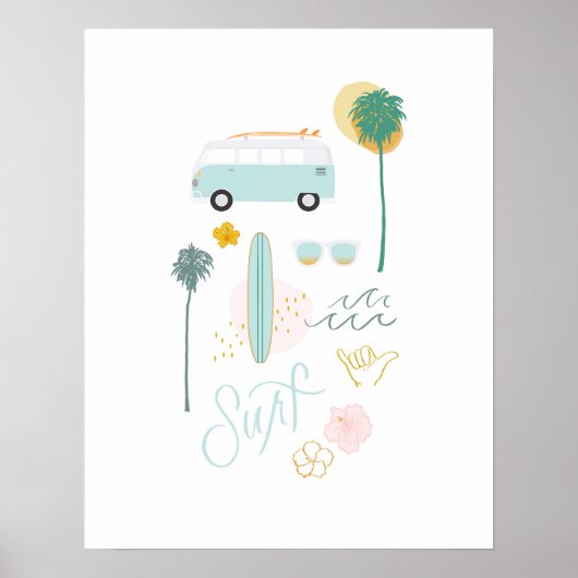 Surf City Art Print (Voorkant)