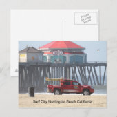 Surf City California Briefkaart (Voorkant / Achterkant)