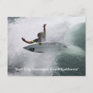 , "Surf City Huntingon Beach California" Briefkaart