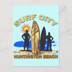 SURF CITY HUNTINGTON BEACH BRIEFKAART