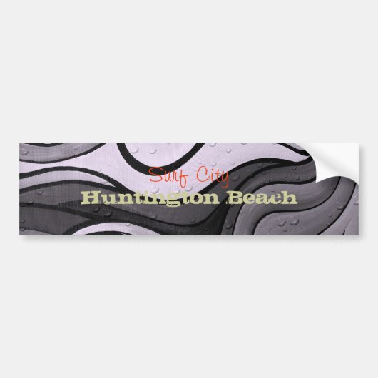 Surf City Huntington Beach Bumpersticker (Voorkant)