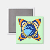 Surf City, Huntington Beach, CA Magneet (Voorkant / Achterkant)