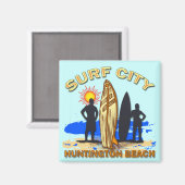SURF CITY HUNTINGTON BEACH MAGNEET (Voorkant / Achterkant)