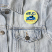 SURF CITY HUNTINGTON BEACH RONDE BUTTON 5,7 CM (In situ)
