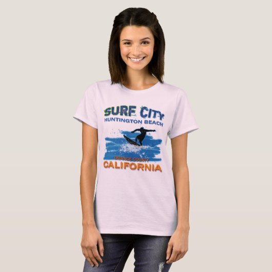 SURF CITY HUNTINGTON BEACH T-SHIRT (Voorkant volledig)