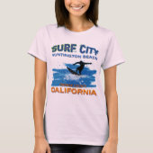 SURF CITY HUNTINGTON BEACH T-SHIRT (Voorkant)