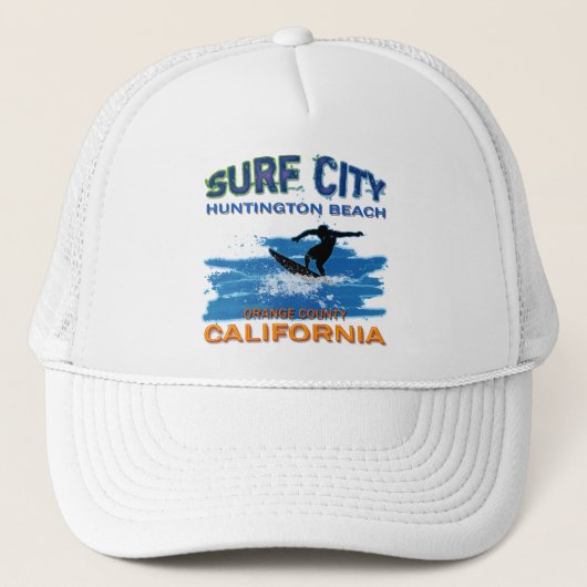 SURF CITY HUNTINGTON BEACH TRUCKER PET (Voorkant)