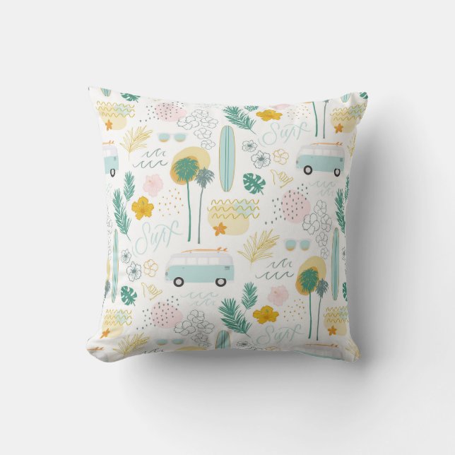 Surf City Kussen (Voorkant)