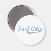 Surf City North Carolina Classic Design Magneet (Voorkant / Achterkant)