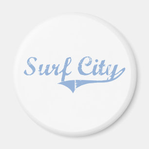 Surf City North Carolina Classic Design Magneet