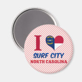 Surf City, North Carolina Magneet (Voorkant / Achterkant)