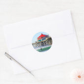 Surf City Ronde Sticker (Envelop)