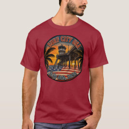 SURF CITY USA - 4 juli T-shirt