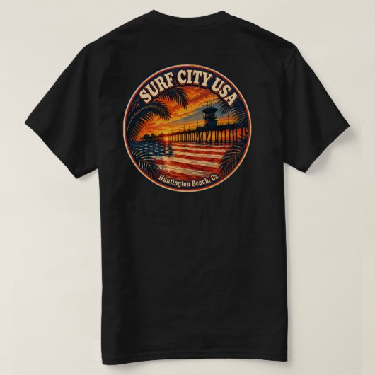 SURF CITY USA T-SHIRT (Design achterkant)