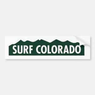"surf colorado" SURF COLORADO FUNNY COLORADO Bumpersticker