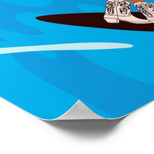 surf cowgirl poster (Hoek)