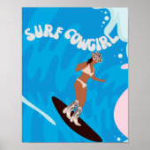 surf cowgirl poster (Voorkant)