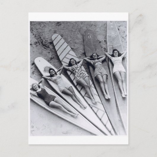  surf dames Veel strand Australië Briefkaart (Voorkant)