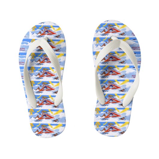 Surf De Bermudadriehoek peuter teenslippers (Voetbed)
