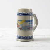 Surf De Bermudadriehoek stein Bierpul (Voorkant rechts)