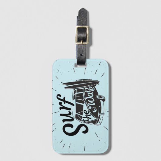 Surf de Golf Bagagelabel (Voorkant (verticaal))