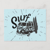 Surf de Golf Briefkaart (Voorkant)