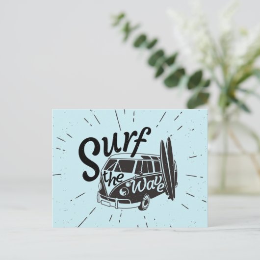 Surf de Golf Briefkaart (Staand voorkant)