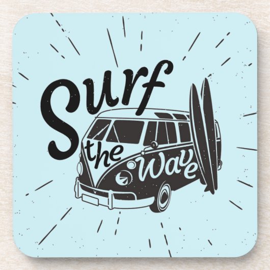 Surf de Golf Drankjes Onderzetter (Voorkant)