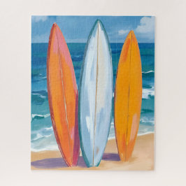 Surf de golven | Waterverf strand Oceaan Legpuzzel