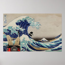 Surf de Grote Golf Poster