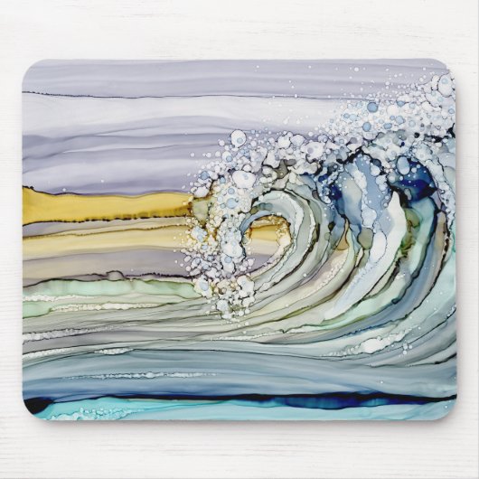 Surf de Waves Mousepad Muismat (Voorkant)