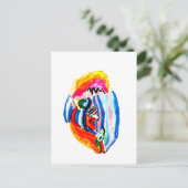 Surf de zomer op briefkaart (Staand voorkant)