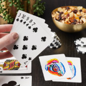 Surf de zomer op pokerkaarten (Insitu)