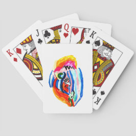 Surf de zomer op pokerkaarten