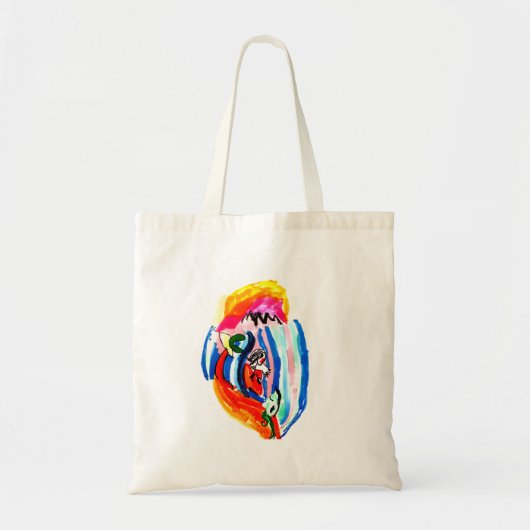 Surf de zomer op tote bag (Voorkant)