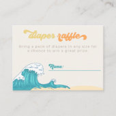 Surf Diaper Raffle Card | Diaper Raffle Informatiekaartje (Voorkant)