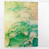 Surf Dog Birthday Card Drieluik Uitnodiging (Binnenzijde eerst)