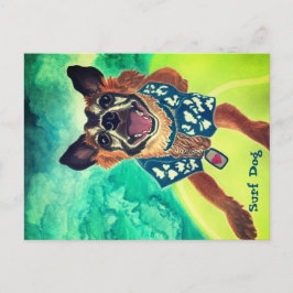 Surf Dog Briefkaart
