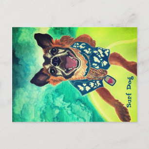 Surf Dog Briefkaart