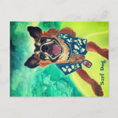 Surf Dog Briefkaart (Voorkant)