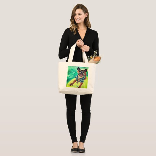Surf Dog Grote Tote Bag (Voorkant (model))