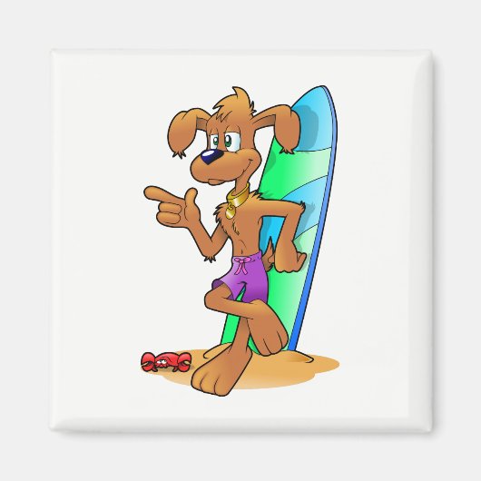Surf Dog Magneet (Voorkant)