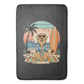 Surf Dog Retro Strand Zomer Badmat (Voorkant Verticaal)