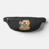 Surf Dog Retro Strand Zomer Heuptasje (Liggend)